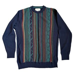 Norm Thompson Vintage Striped Knit Sweater Men's XXL 90s Y2K